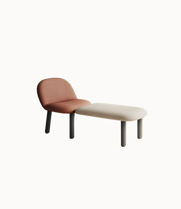 Milo lounge chair & ottoman set